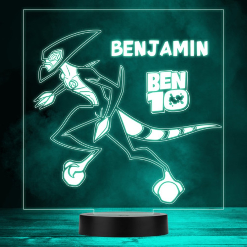 Ben 10 XLR8 Children’s TV Cartoon Personalised LED Multicolour Night Light – The Card Zoo