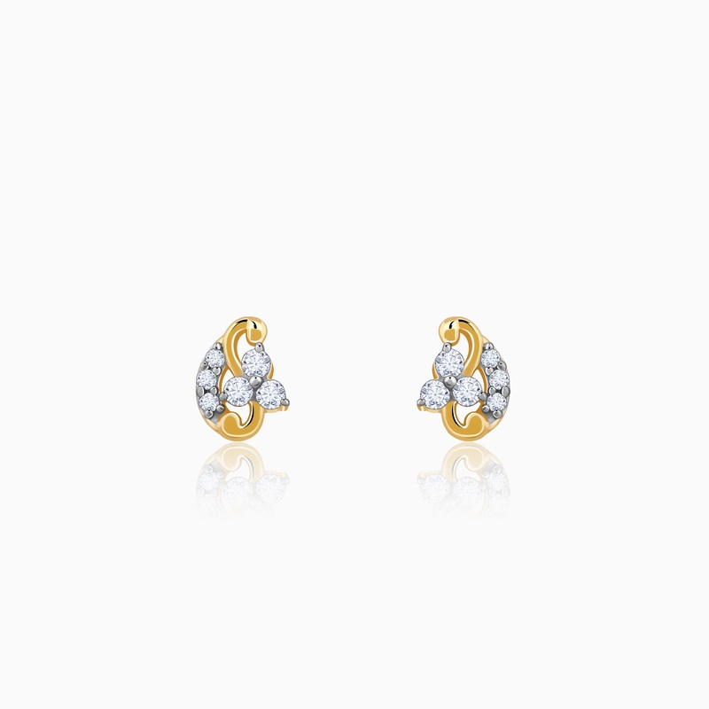 Gold Mini Lab Grown Diamond Studs