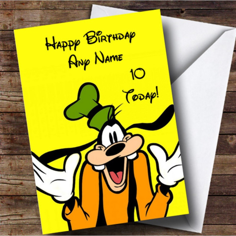Personalised Disney Goofy Children’s Birthday Card – The Card Zoo