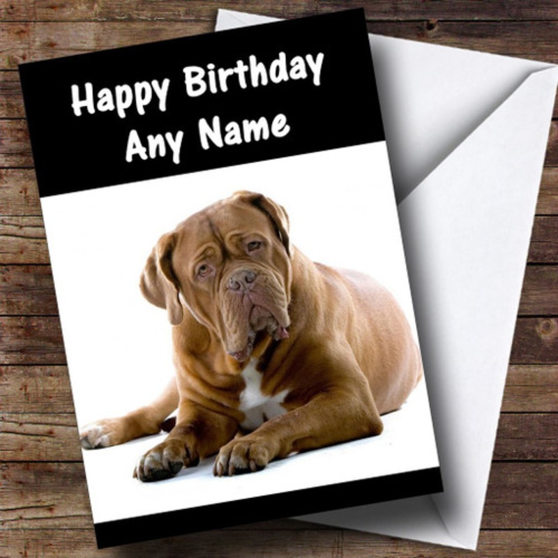 Bullmastiff Personalised Birthday Card – The Card Zoo