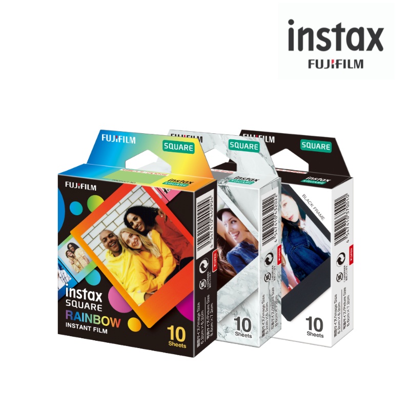 Fujifilm SQ Film 10S Assorted Pattern Film (Set Of 3) | (Nationwide Delivery)