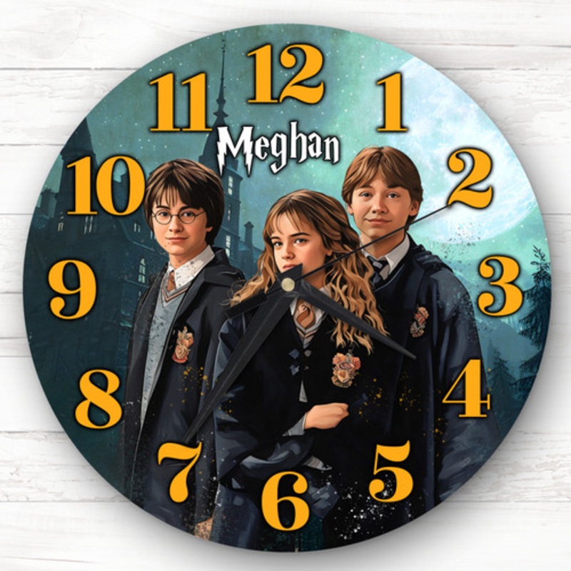 Harry Potter Personalised Gift For Kid’s Bedroom Clock – The Card Zoo