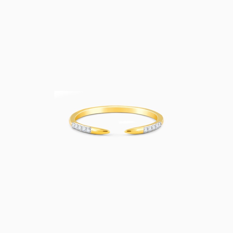 Gold Classic Open Diamond Ring