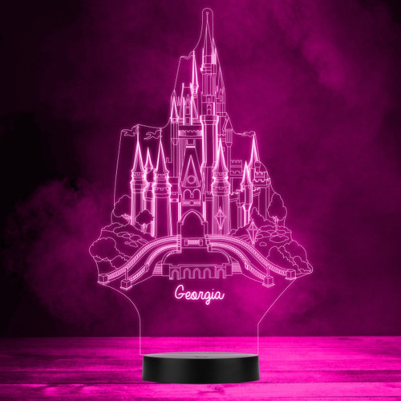 Princess Prince Castle Fairytale Personalised Gift Colour Change LED Night Light – The Card Zoo
